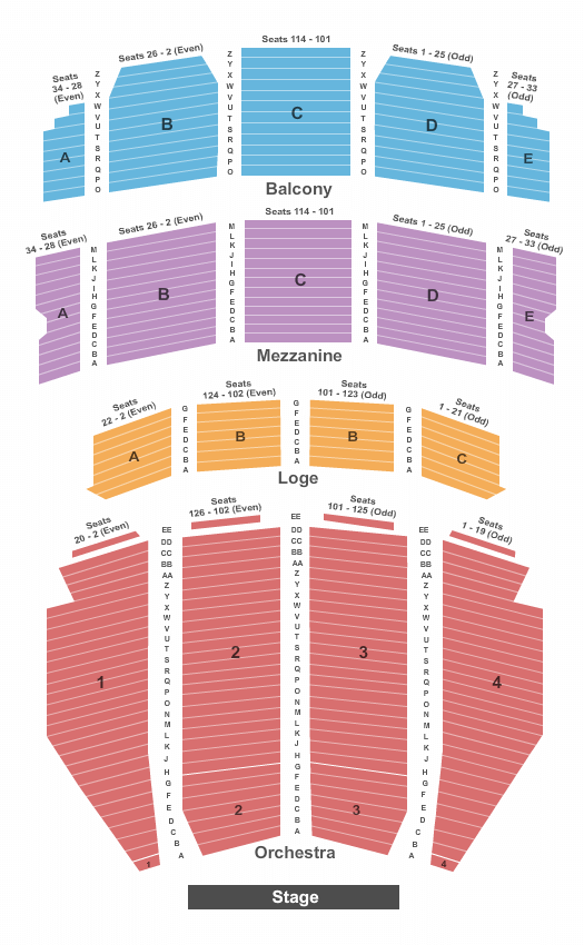 Ohio Theatre The Nutcracker Seating Chart